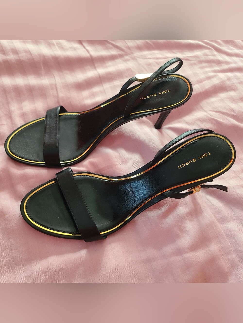 Tory Burch Black Leather Sandals